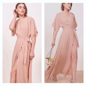 Reformation Winslow Dress Blush S